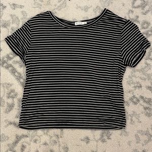 Cotton On Black & White Stripped T-Shirt Size S